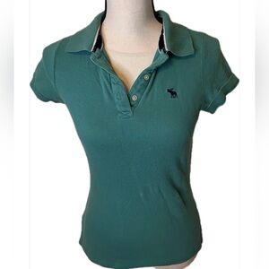Vintage Abercrombie & Fitch Teal Polo Shirt